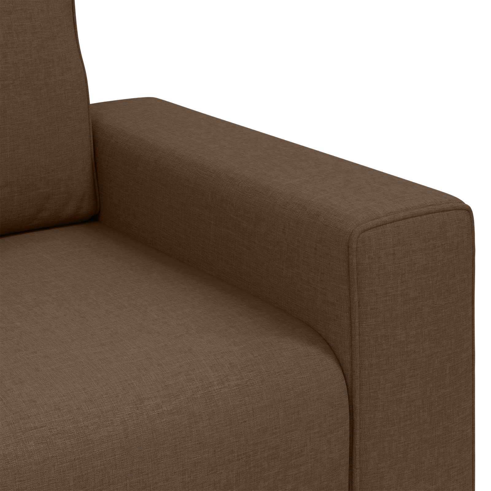 Sofa-Sessel Braun 100 cm Stoff