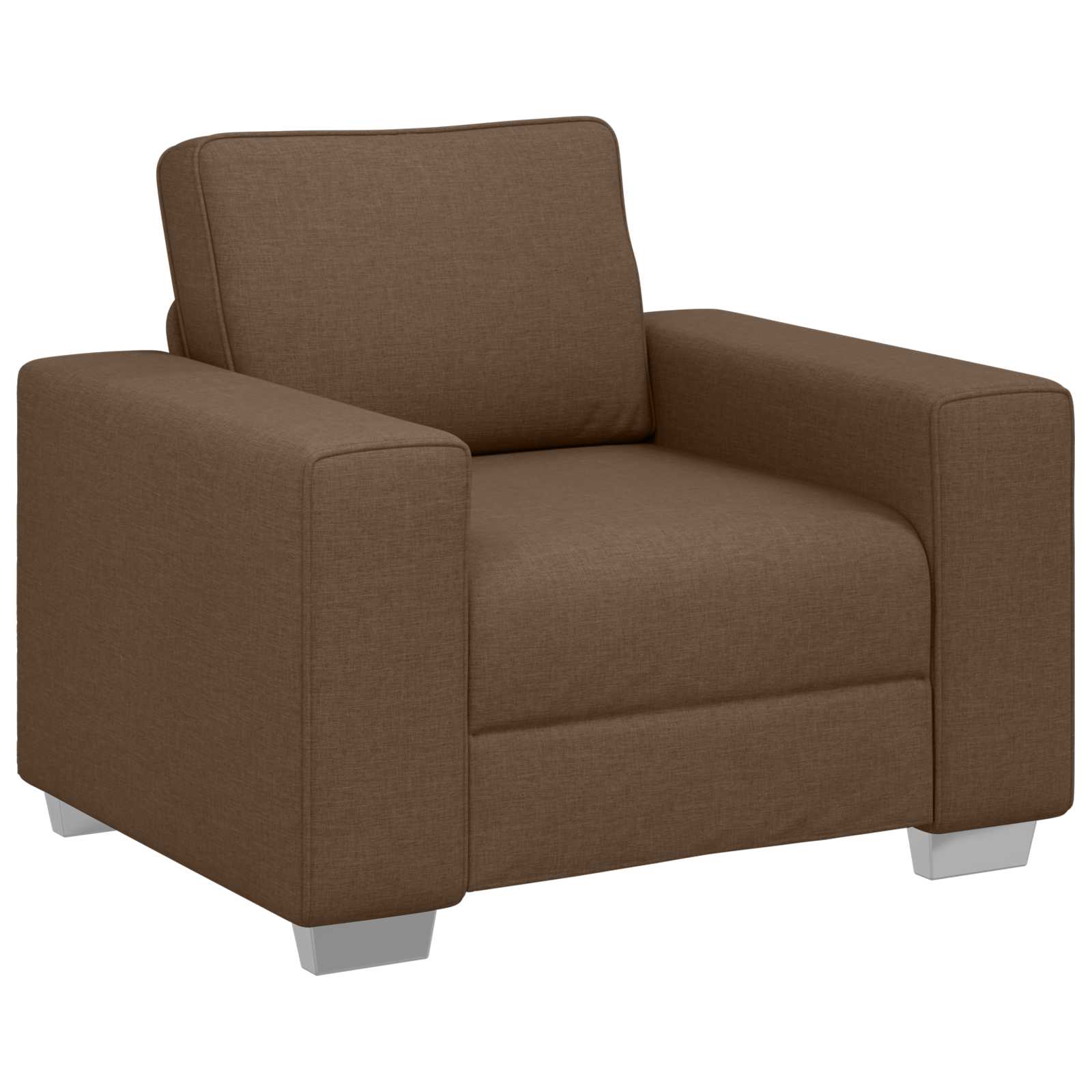 Sofa-Sessel Braun 100 cm Stoff