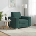 Sofa-Sessel Dunkelgrün 100 cm Stoff