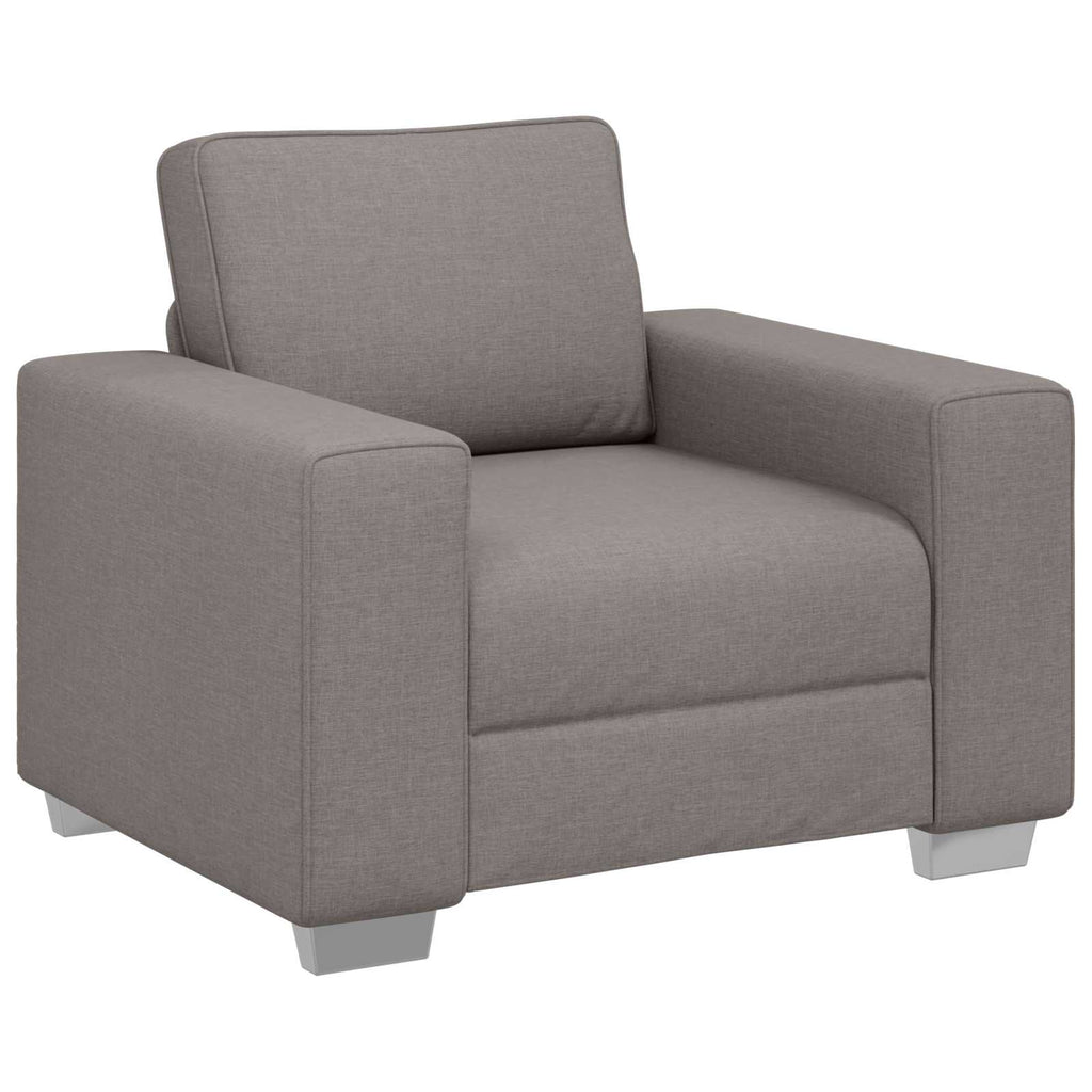 Sofa-Sessel Taupe 100 cm Stoff