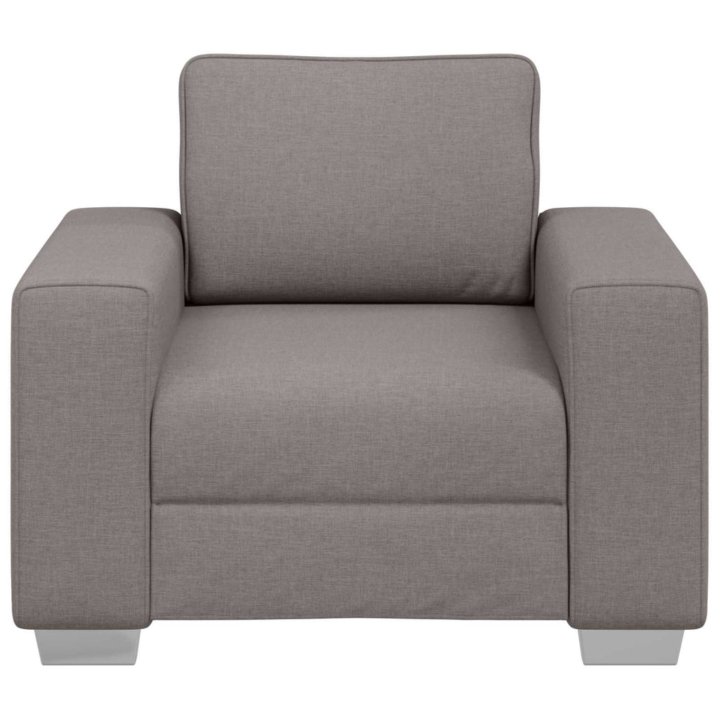 Sofa-Sessel Taupe 100 cm Stoff