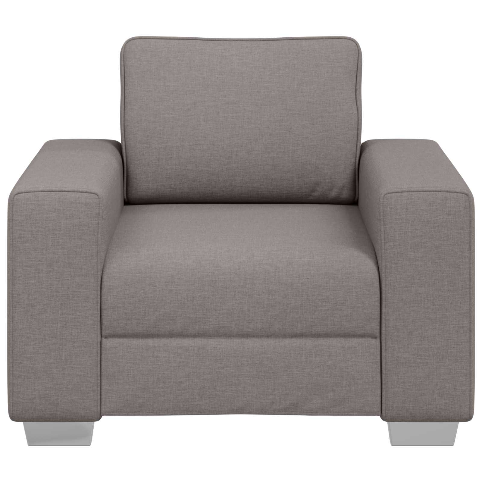 Sofa-Sessel Taupe 100 cm Stoff