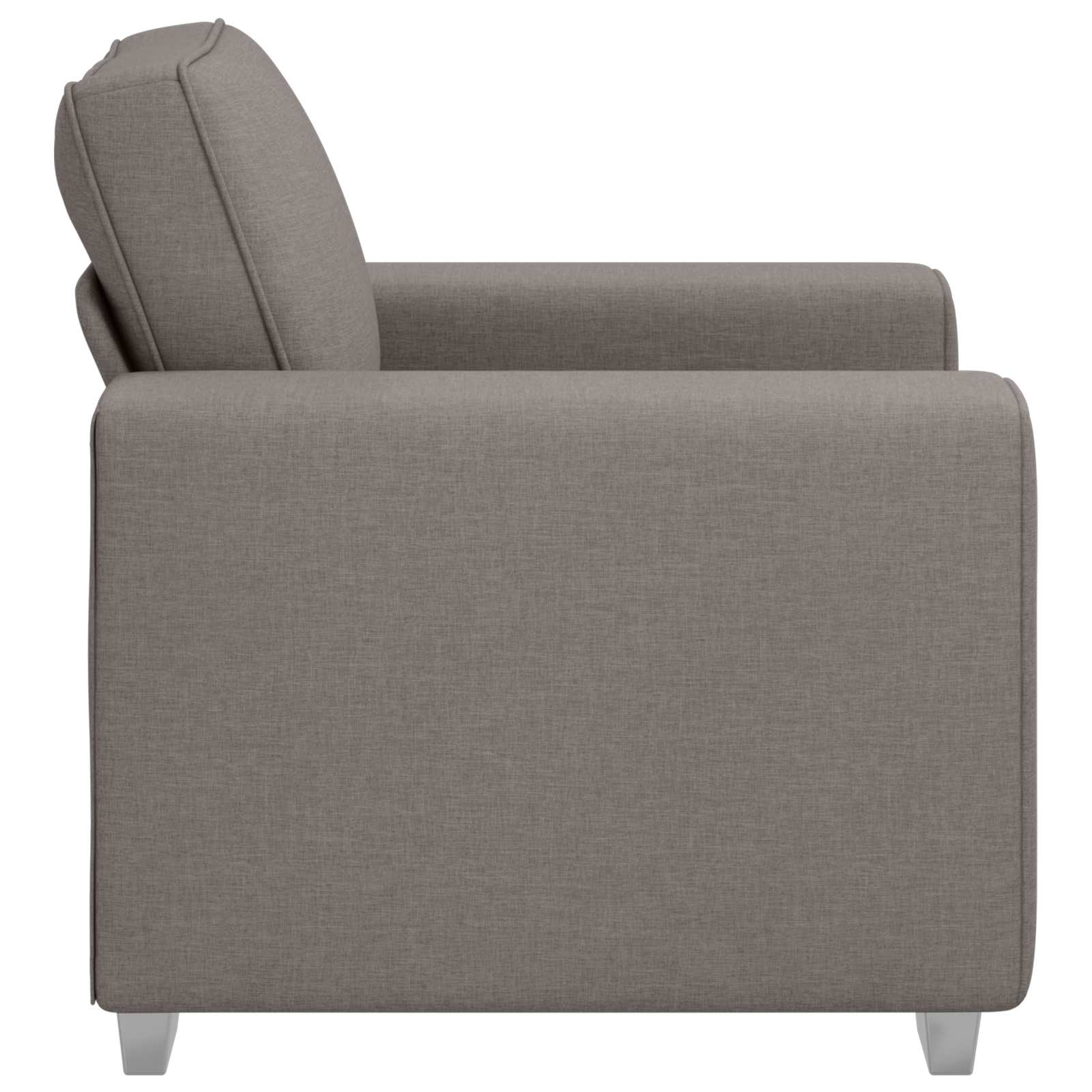 Sofa-Sessel Taupe 100 cm Stoff