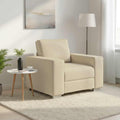 Sofa-Sessel Creme 100 cm Stoff