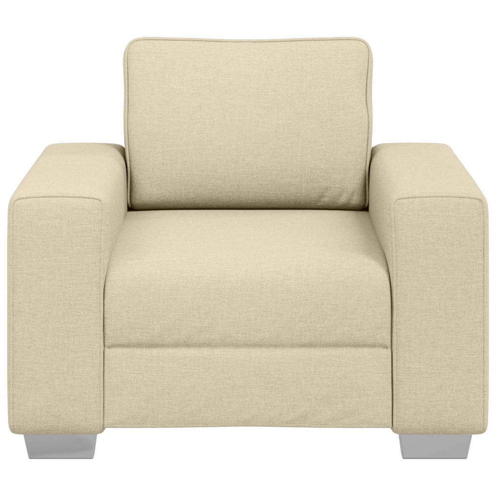 Sofa-Sessel Creme 100 cm Stoff