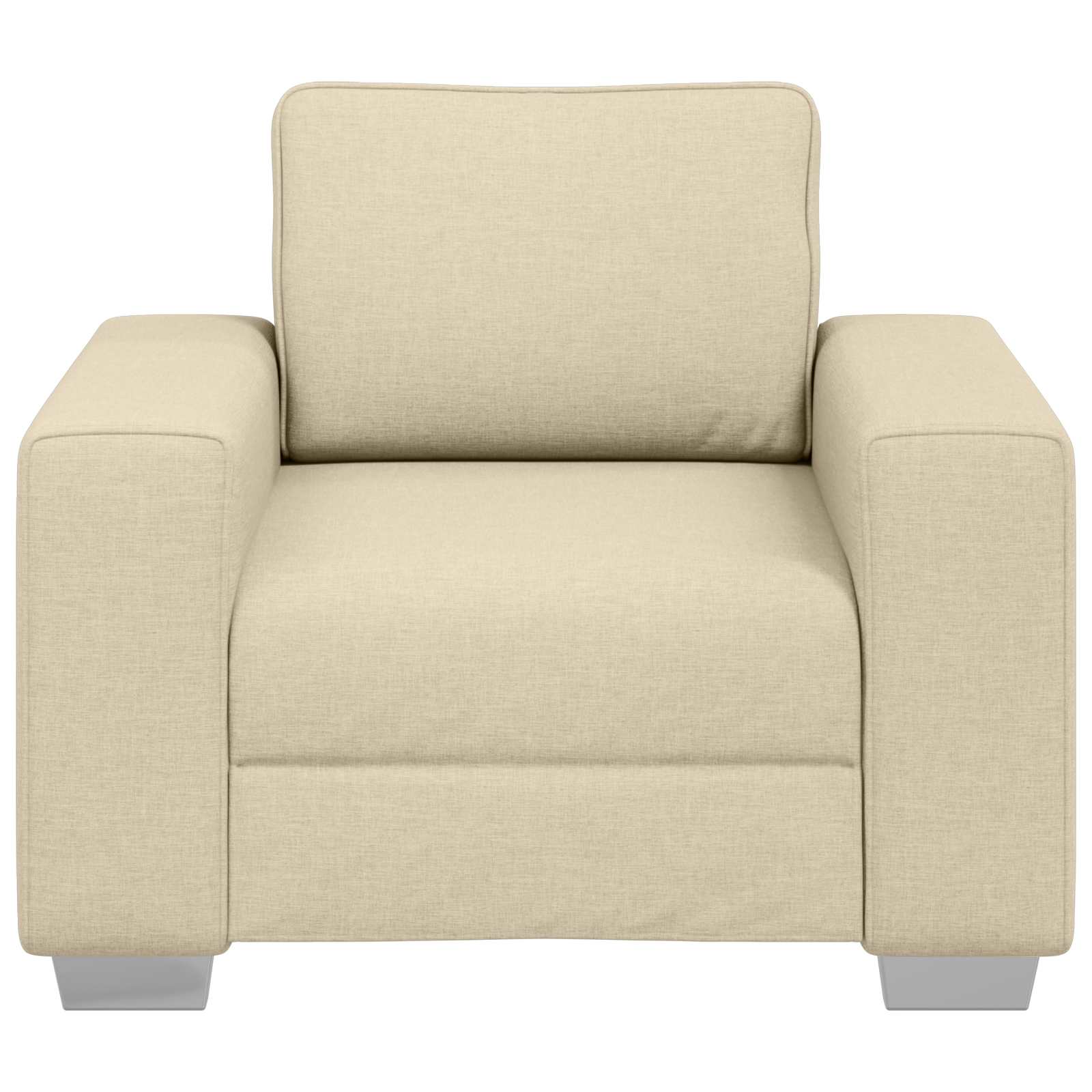 Sofa-Sessel Creme 100 cm Stoff