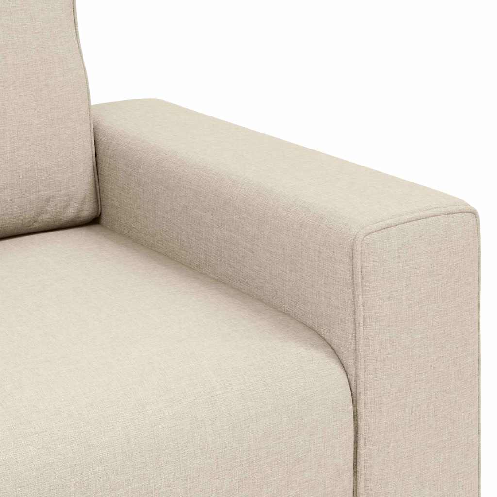 Sofa-Sessel Beige 100 cm Leinenmischgewebe