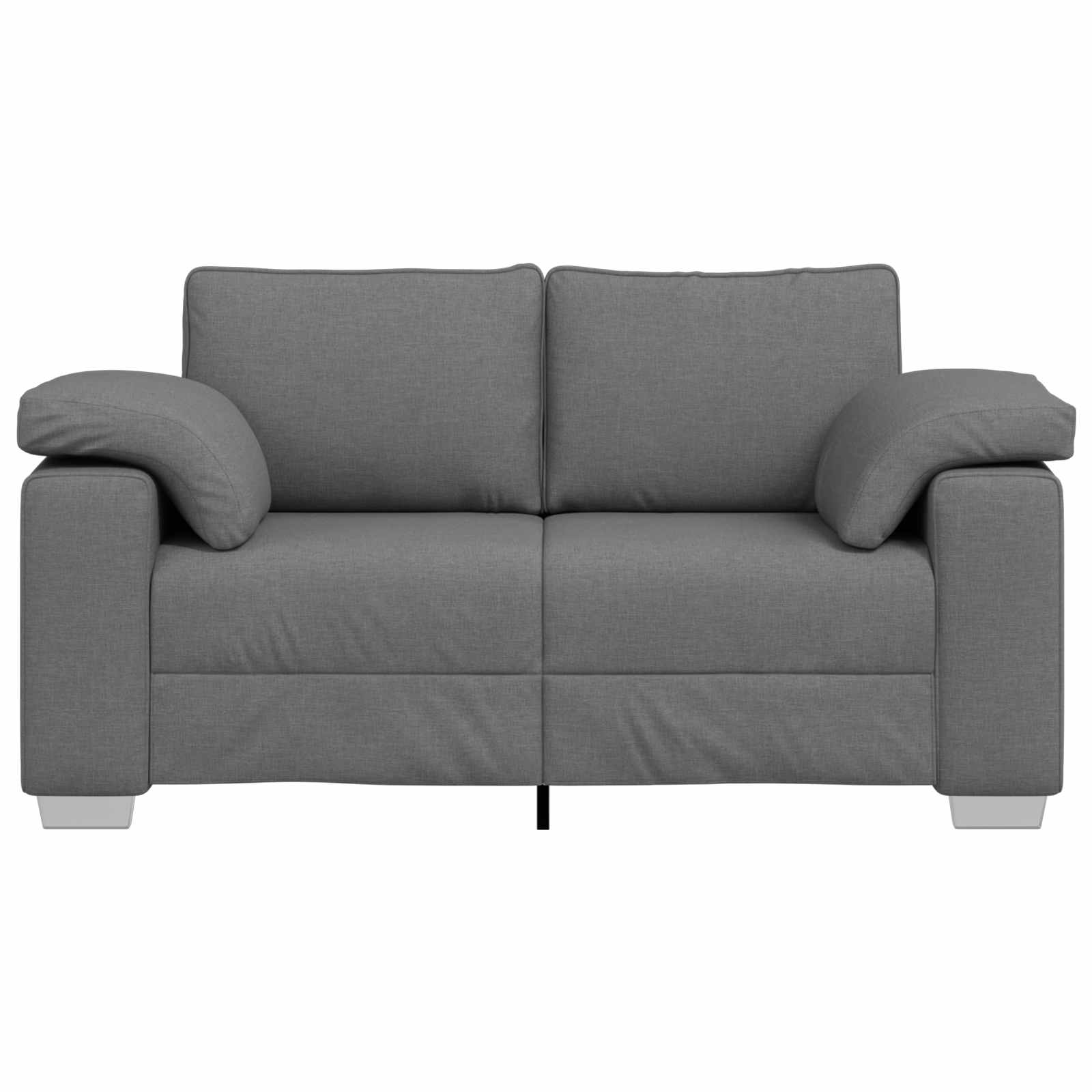 Zweisitzer-Sofa Dunkelgrau 160 cm Stoff