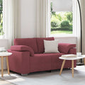 Zweisitzer-Sofa Weinrot 160 cm Stoff