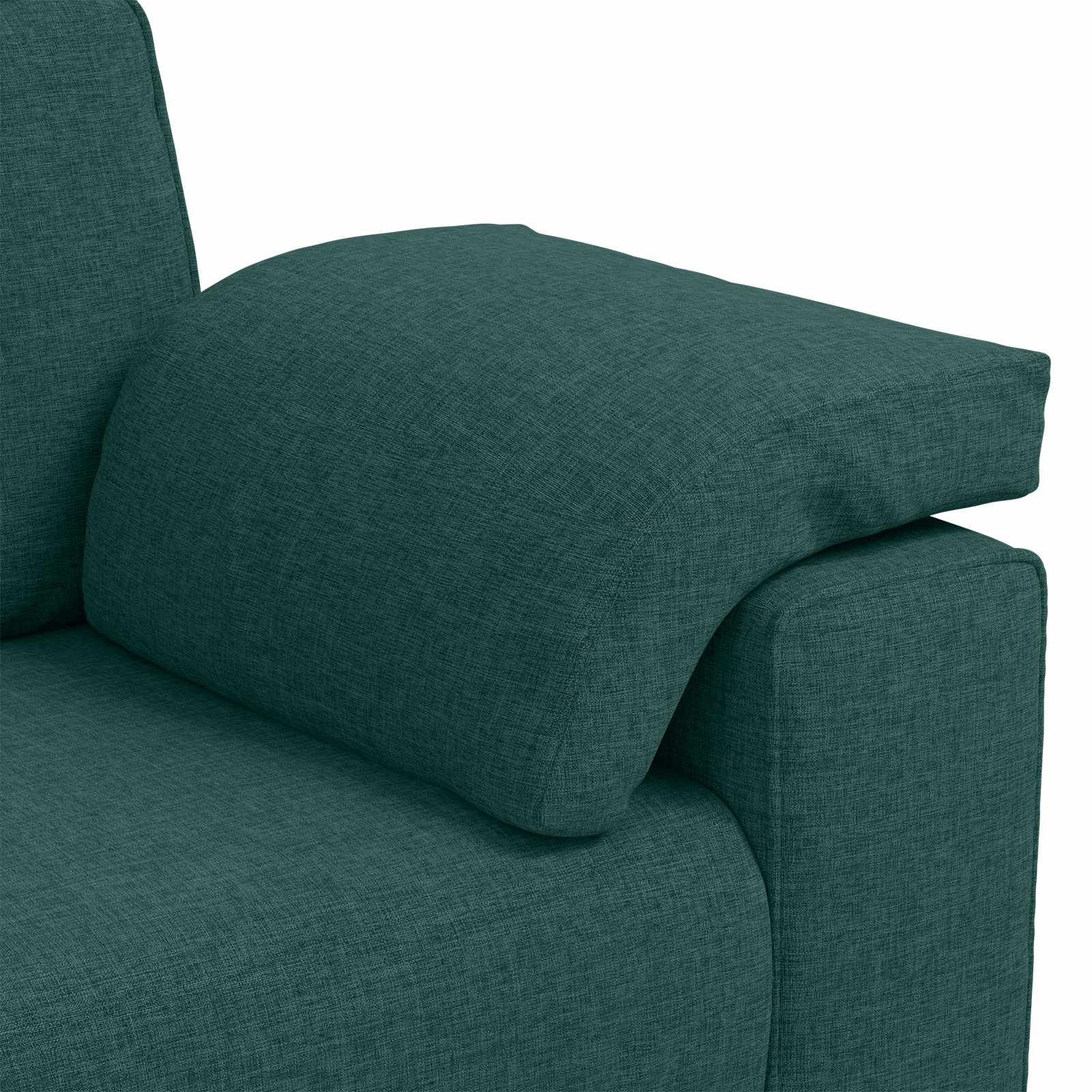 Zweisitzer-Sofa Dunkelgrün 160 cm Stoff