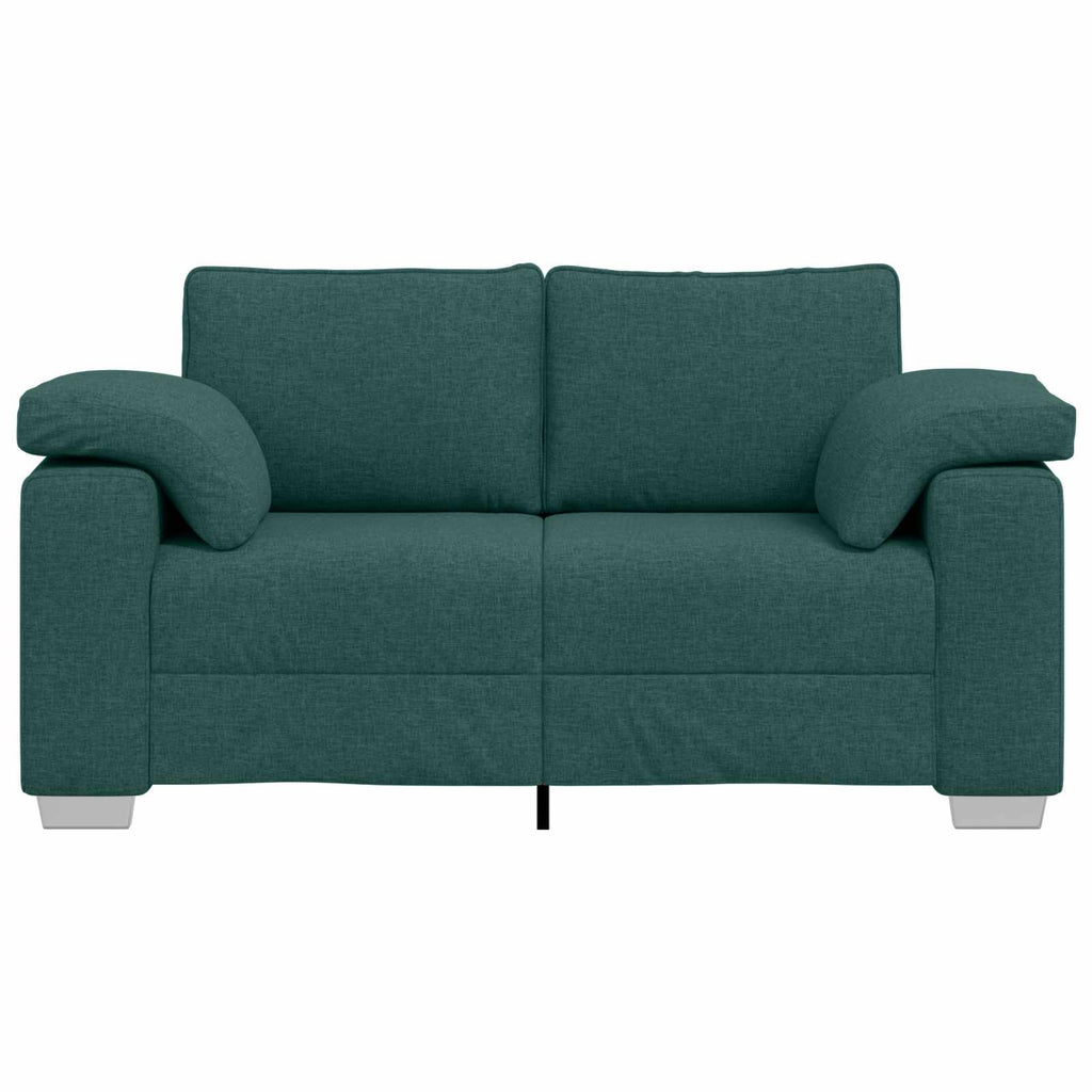 Zweisitzer-Sofa Dunkelgrün 160 cm Stoff