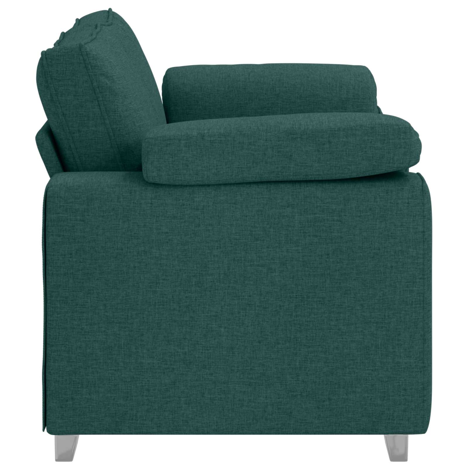 Zweisitzer-Sofa Dunkelgrün 160 cm Stoff