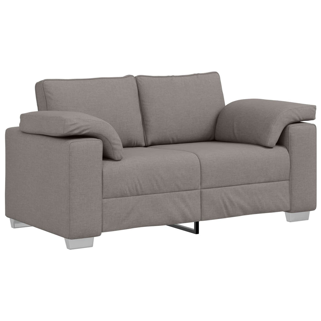 Zweisitzer-Sofa Taupe 160 cm Stoff
