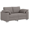 Zweisitzer-Sofa Taupe 160 cm Stoff