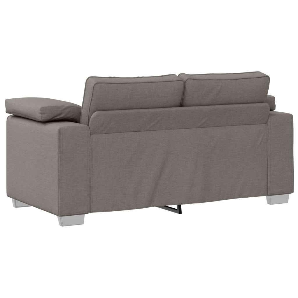 Zweisitzer-Sofa Taupe 160 cm Stoff