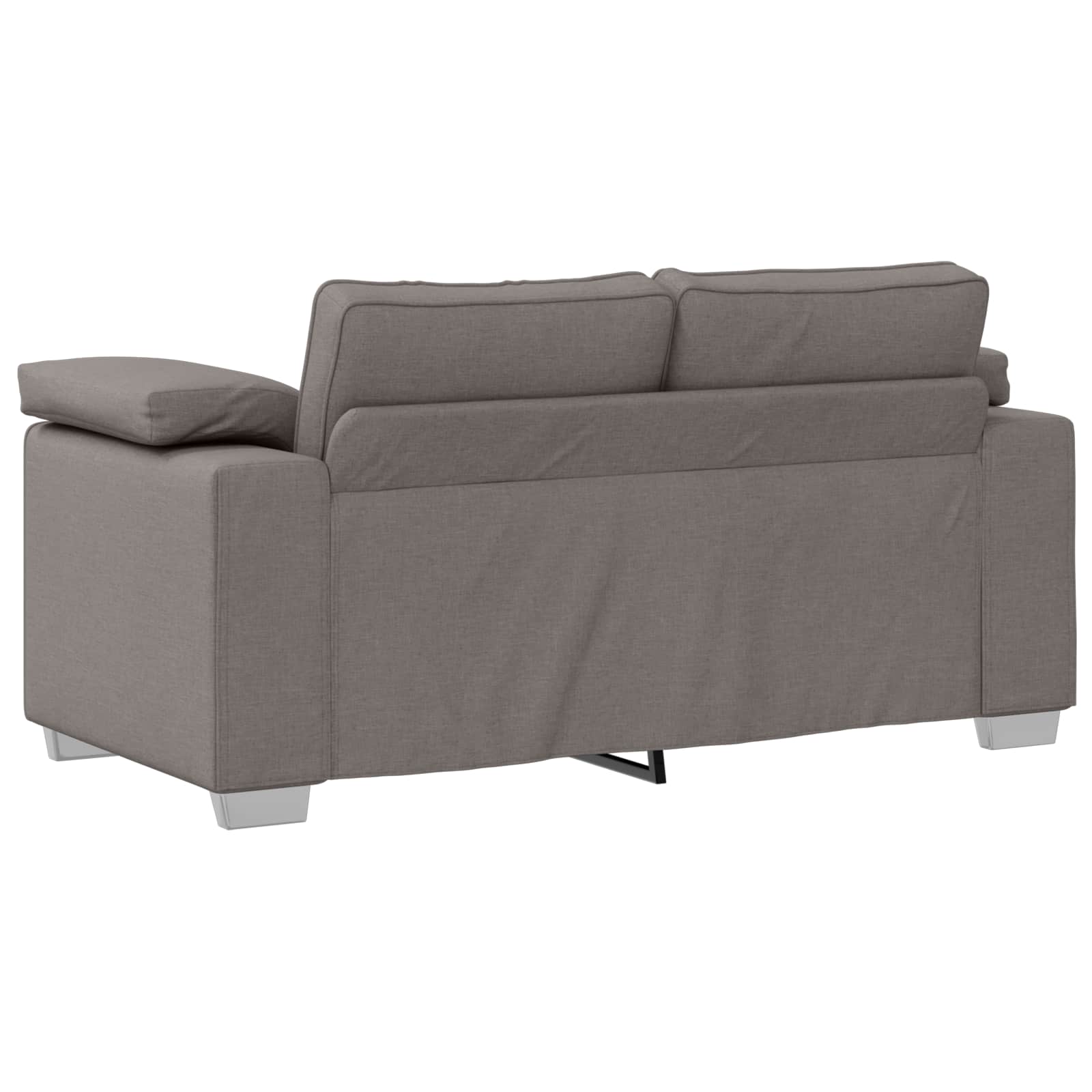 Zweisitzer-Sofa Taupe 160 cm Stoff