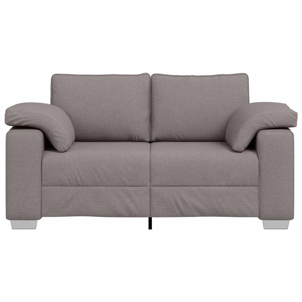 Zweisitzer-Sofa Taupe 160 cm Stoff