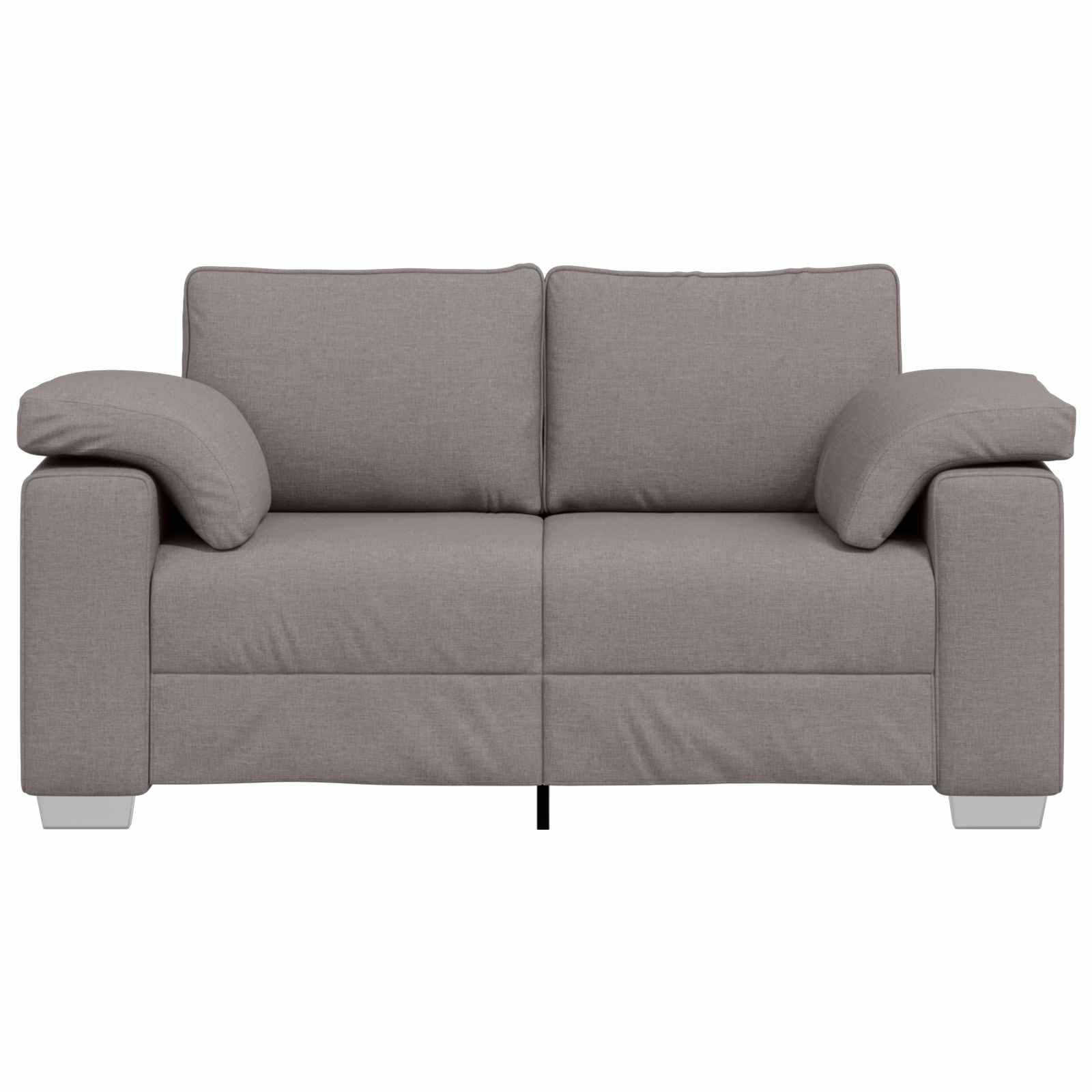 Zweisitzer-Sofa Taupe 160 cm Stoff