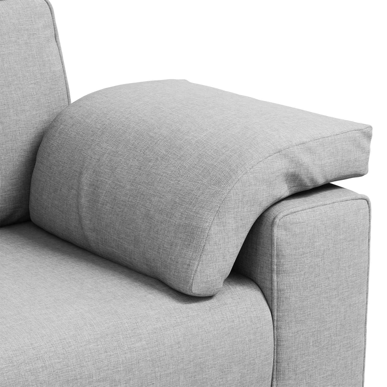 Zweisitzer-Sofa Wolkengrau 160 cm Stoff