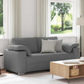 Zweisitzer-Sofa Dunkelgrau 180 cm Stoff