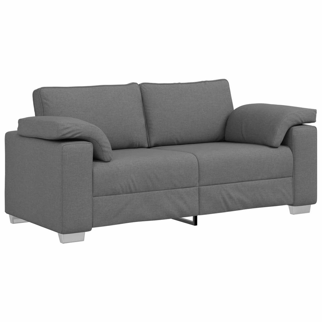 Zweisitzer-Sofa Dunkelgrau 180 cm Stoff