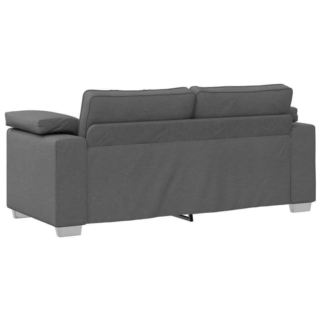 Zweisitzer-Sofa Dunkelgrau 180 cm Stoff