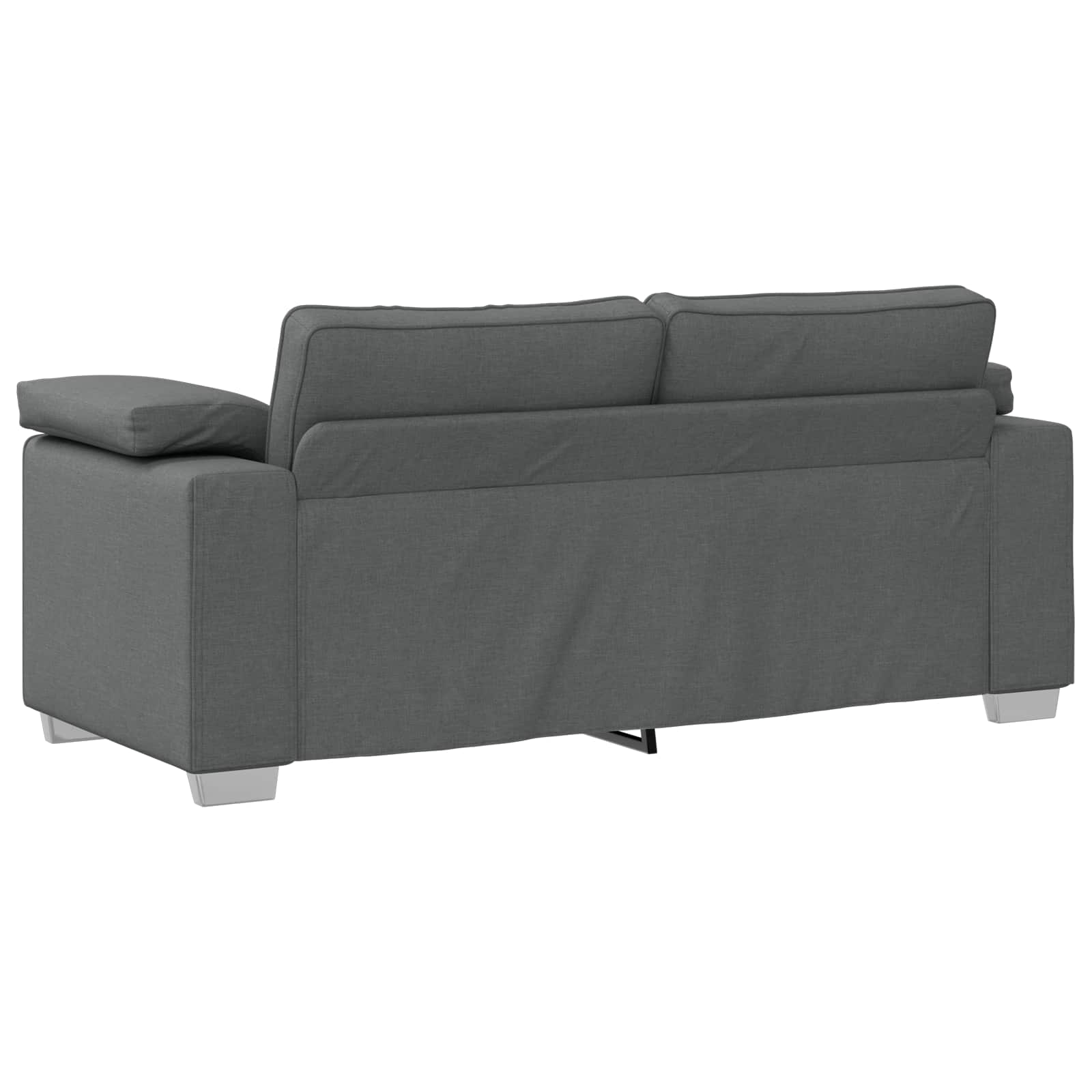 Zweisitzer-Sofa Dunkelgrau 180 cm Stoff