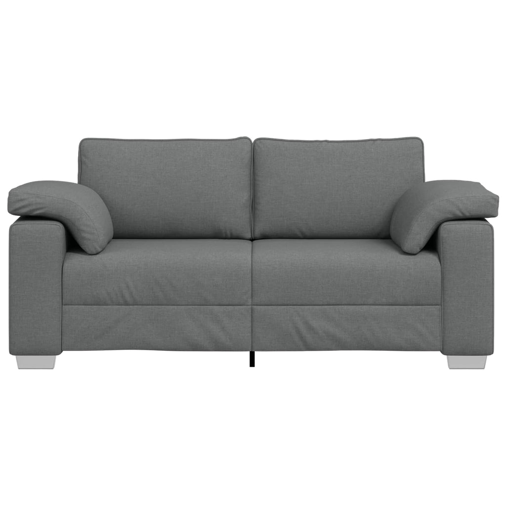 Zweisitzer-Sofa Dunkelgrau 180 cm Stoff