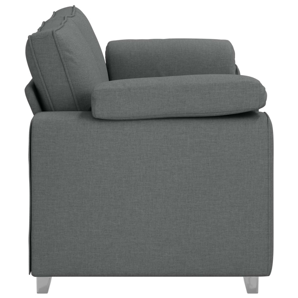 Zweisitzer-Sofa Dunkelgrau 180 cm Stoff