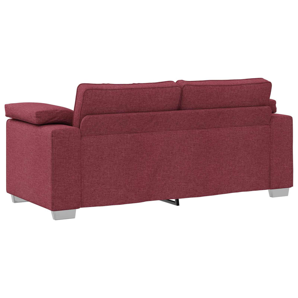 Zweisitzer-Sofa Weinrot 180 cm Stoff