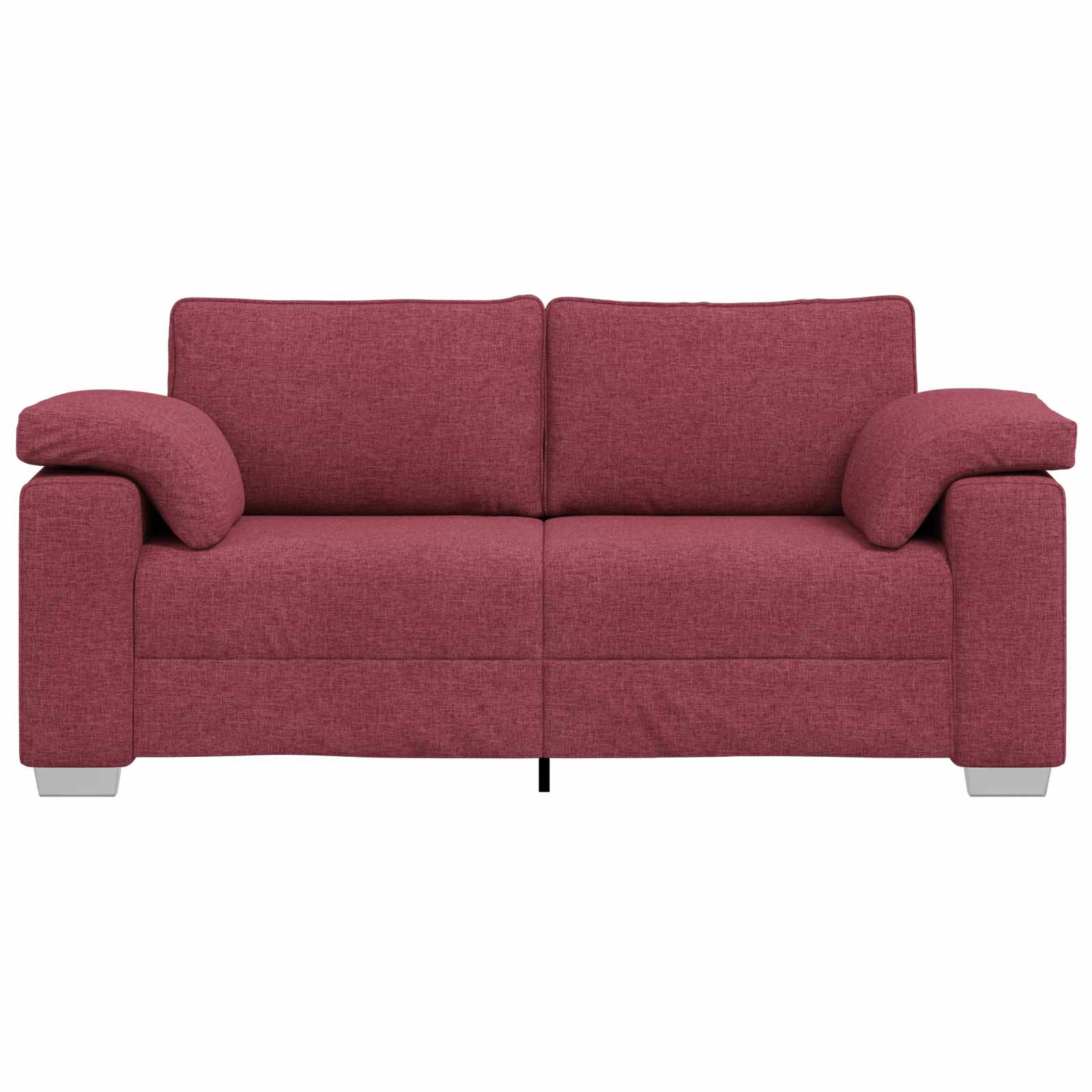 Zweisitzer-Sofa Weinrot 180 cm Stoff