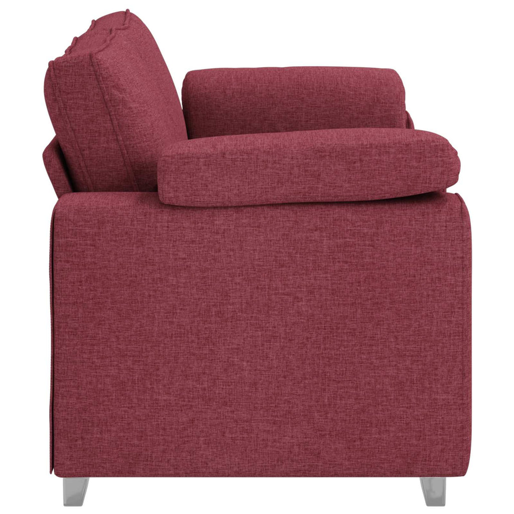 Zweisitzer-Sofa Weinrot 180 cm Stoff
