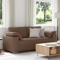 Zweisitzer-Sofa Braun 180 cm Stoff