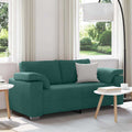 Zweisitzer-Sofa Dunkelgrün 180 cm Stoff