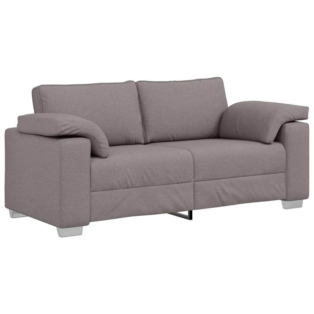 Zweisitzer-Sofa Taupe 180 cm Stoff