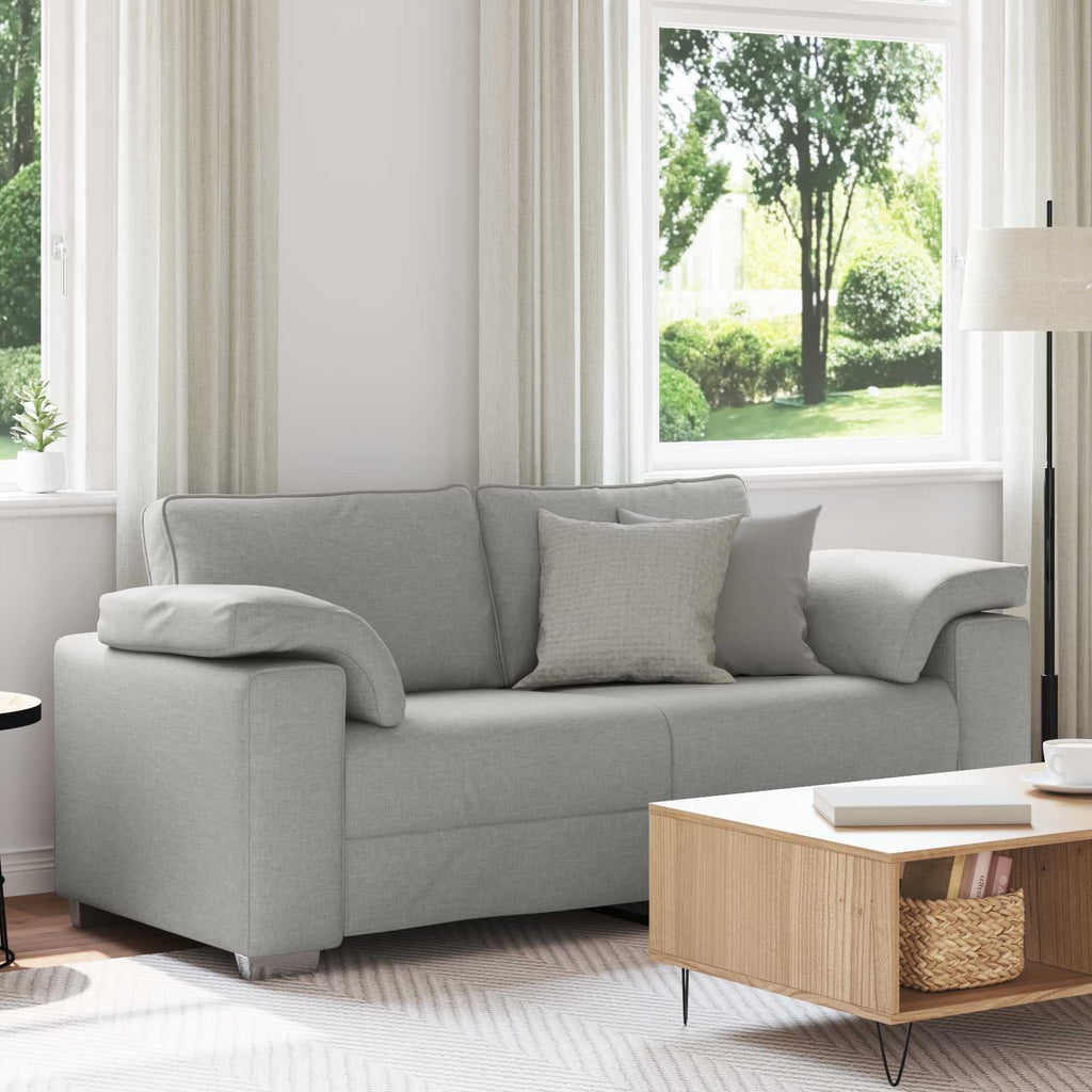 Zweisitzer-Sofa Wolkengrau 180 cm Stoff