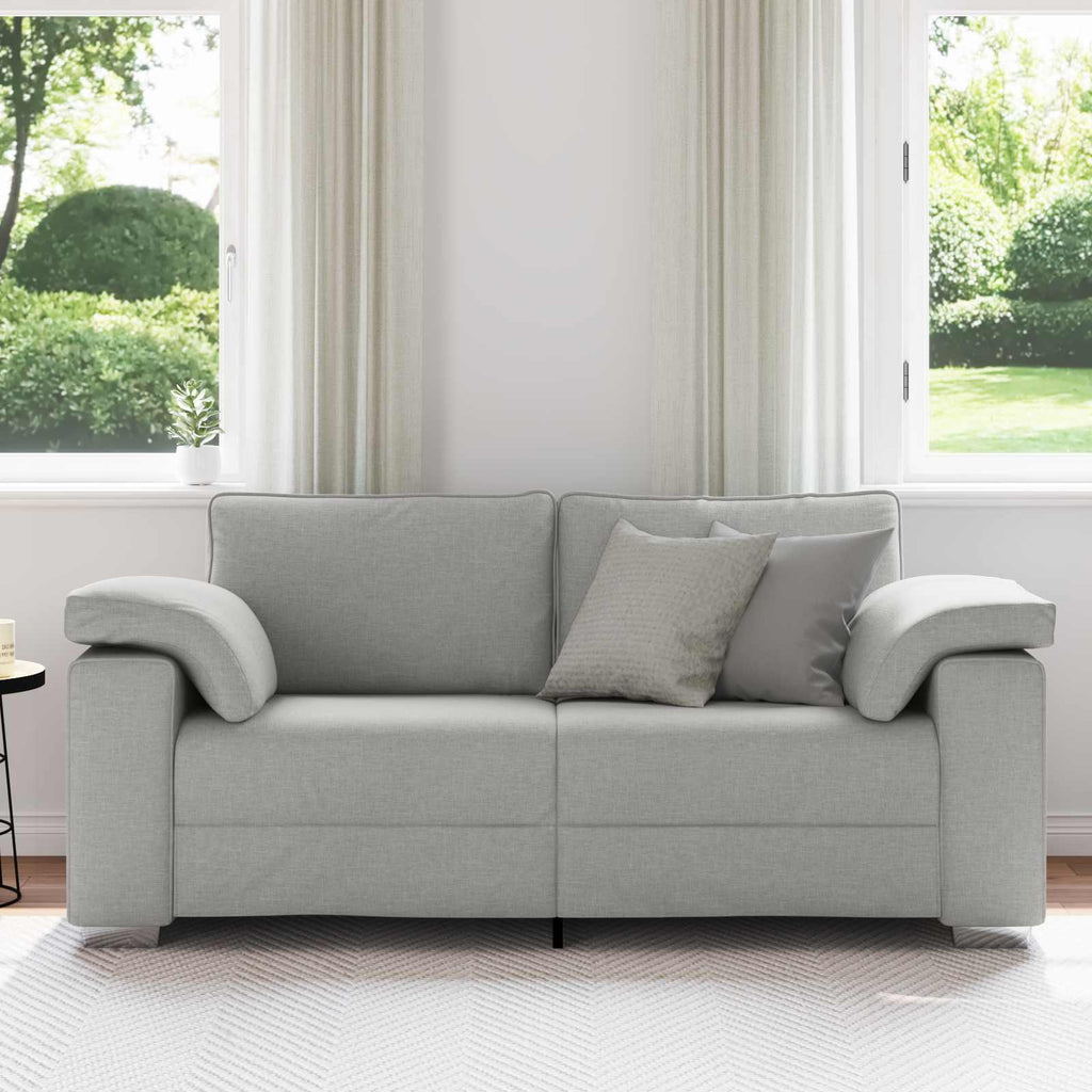 Zweisitzer-Sofa Wolkengrau 180 cm Stoff
