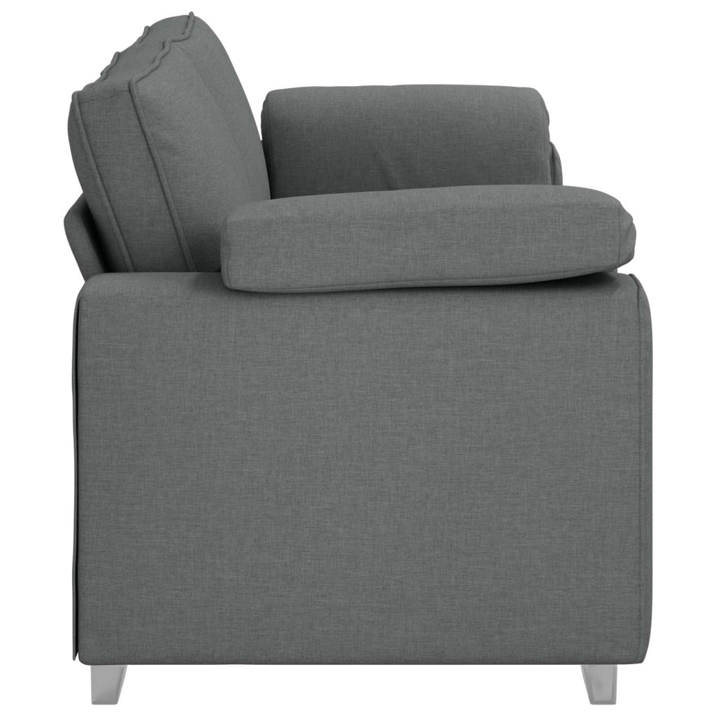 3-Sitzer-Sofa Dunkelgrau 220 cm Stoff