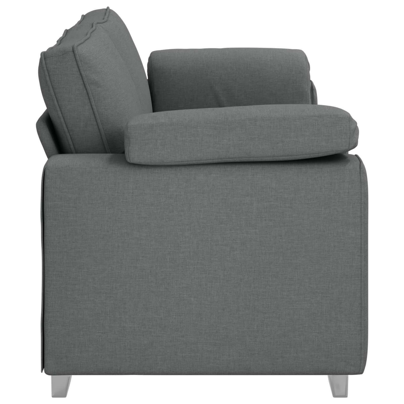 3-Sitzer-Sofa Dunkelgrau 220 cm Stoff