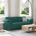 3-Sitzer-Sofa Dunkelgrün 220 cm Stoff