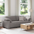 3-Sitzer-Sofa Taupe 220 cm Stoff