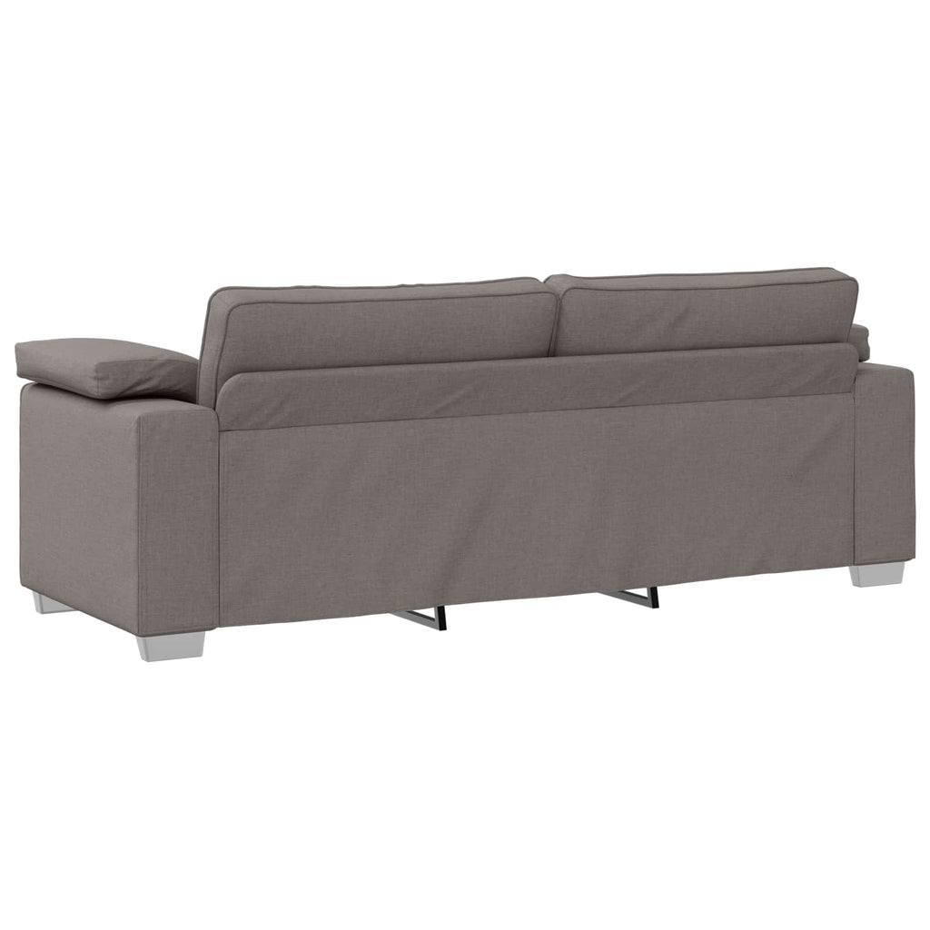 3-Sitzer-Sofa Taupe 220 cm Stoff