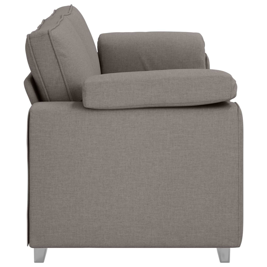 3-Sitzer-Sofa Taupe 220 cm Stoff
