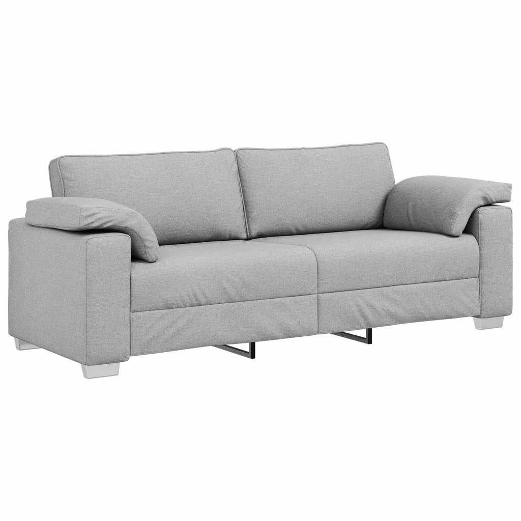 3-Sitzer-Sofa Wolkengrau 220 cm Stoff