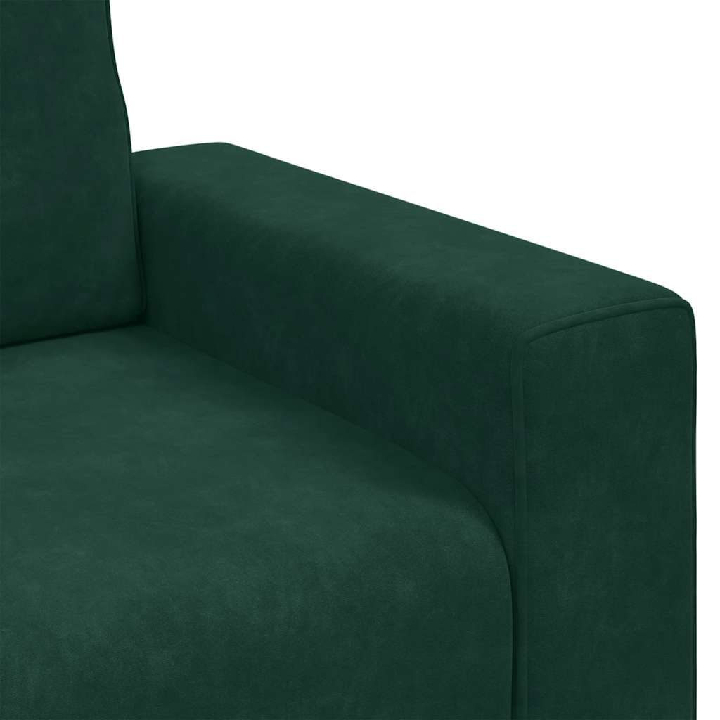 Sessel Dunkelgrün 100x77x82 cm Samt