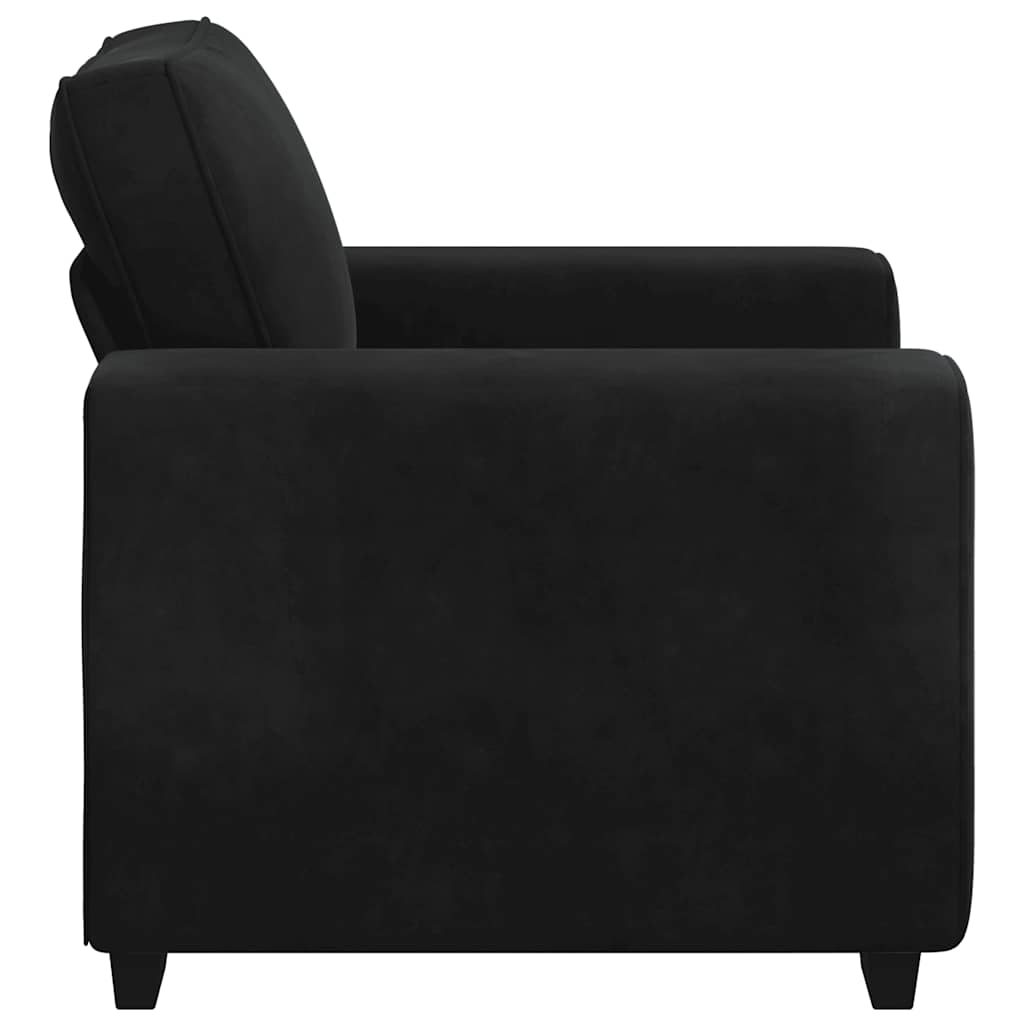 Sessel Schwarz 100x77x82 cm Samt