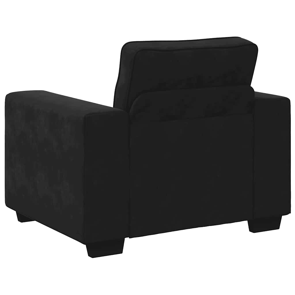 Sessel Schwarz 100x77x82 cm Samt