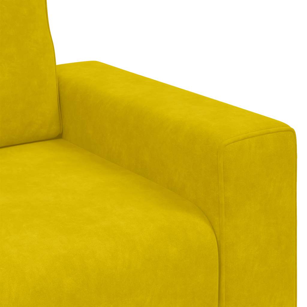 Sessel Gelb 100x77x82 cm Samt