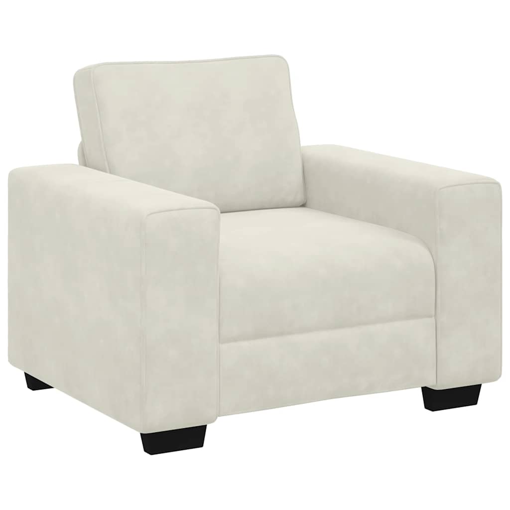 Sessel Creme 100x77x82 cm Samt