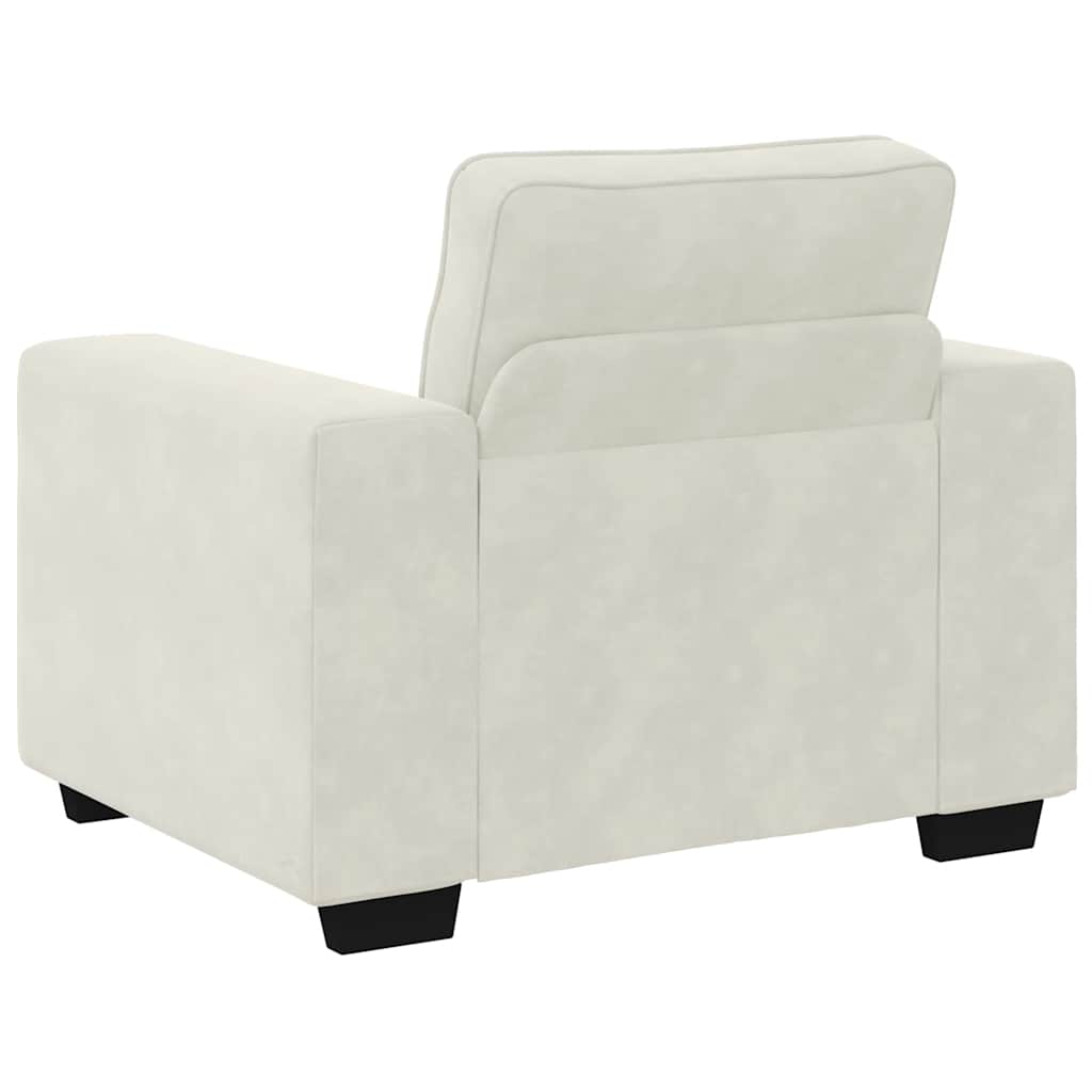 Sessel Creme 100x77x82 cm Samt